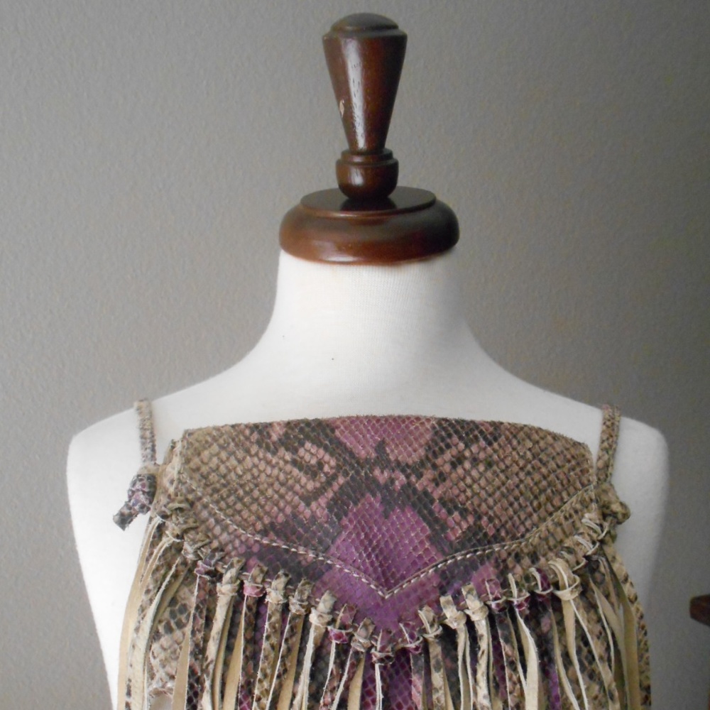 Rhythm and Rhyme Leather Fringe Coss Body Purse